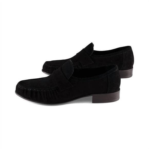 NEW JEFFREY CAMPBELL women's societies loafers in black suede - Picture 1 of 2
